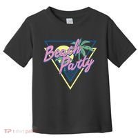 Beach Party Retro Wave Style Toddler T-Shirt thumb 0