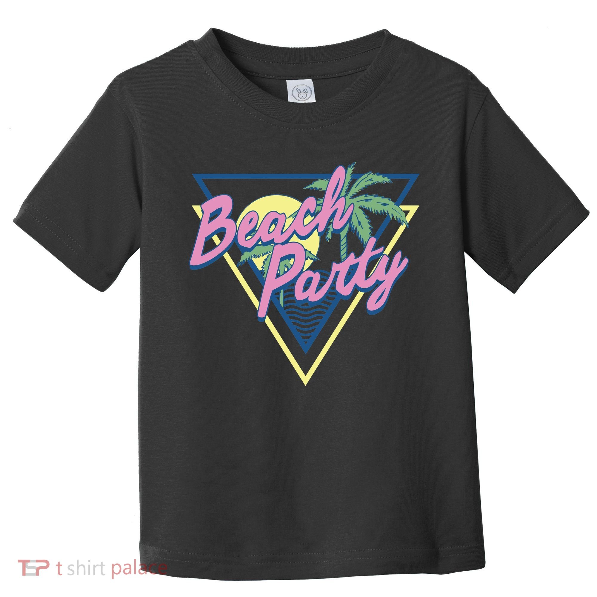 Beach Party Retro Wave Style Toddler T-Shirt