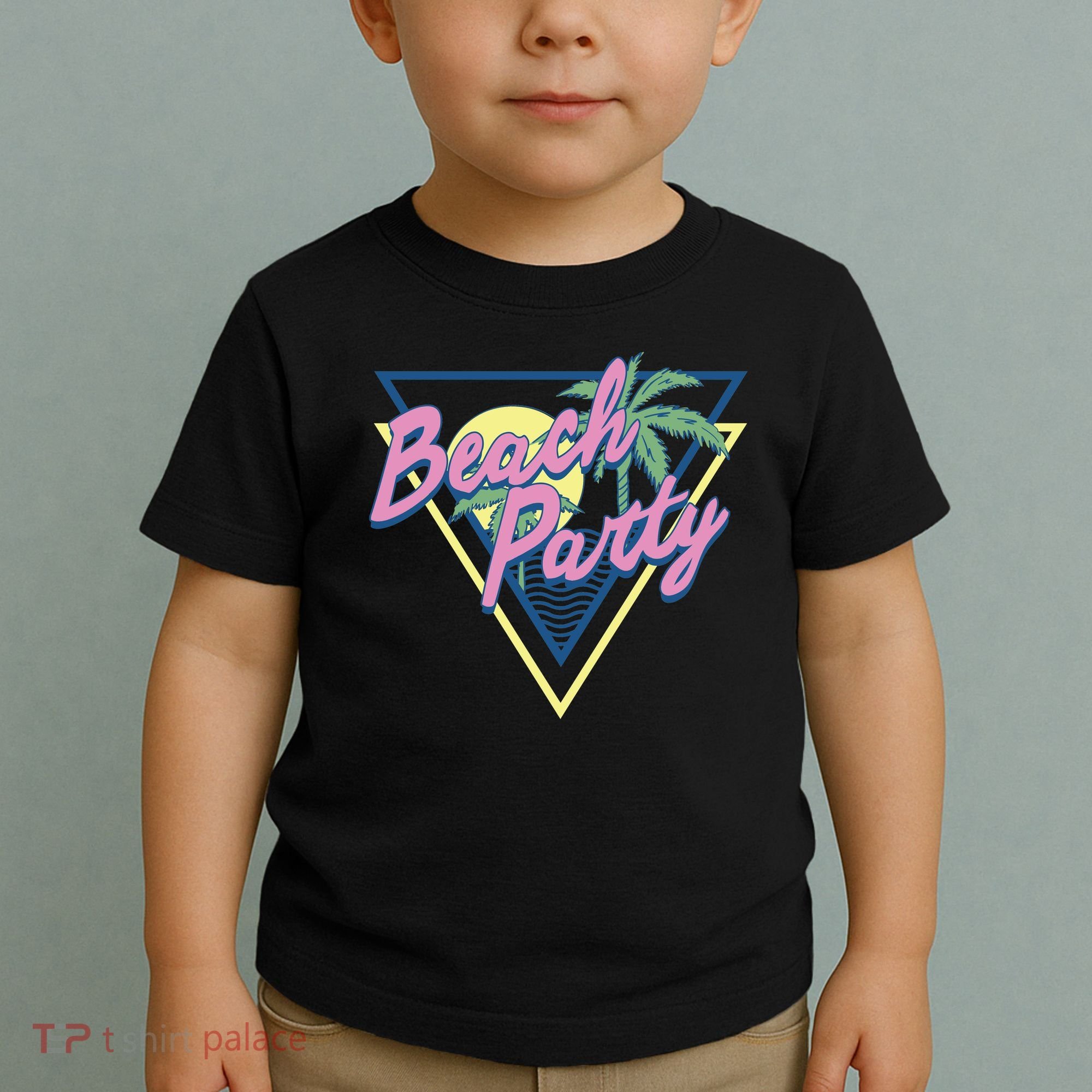 Beach Party Retro Wave Style Toddler T-Shirt