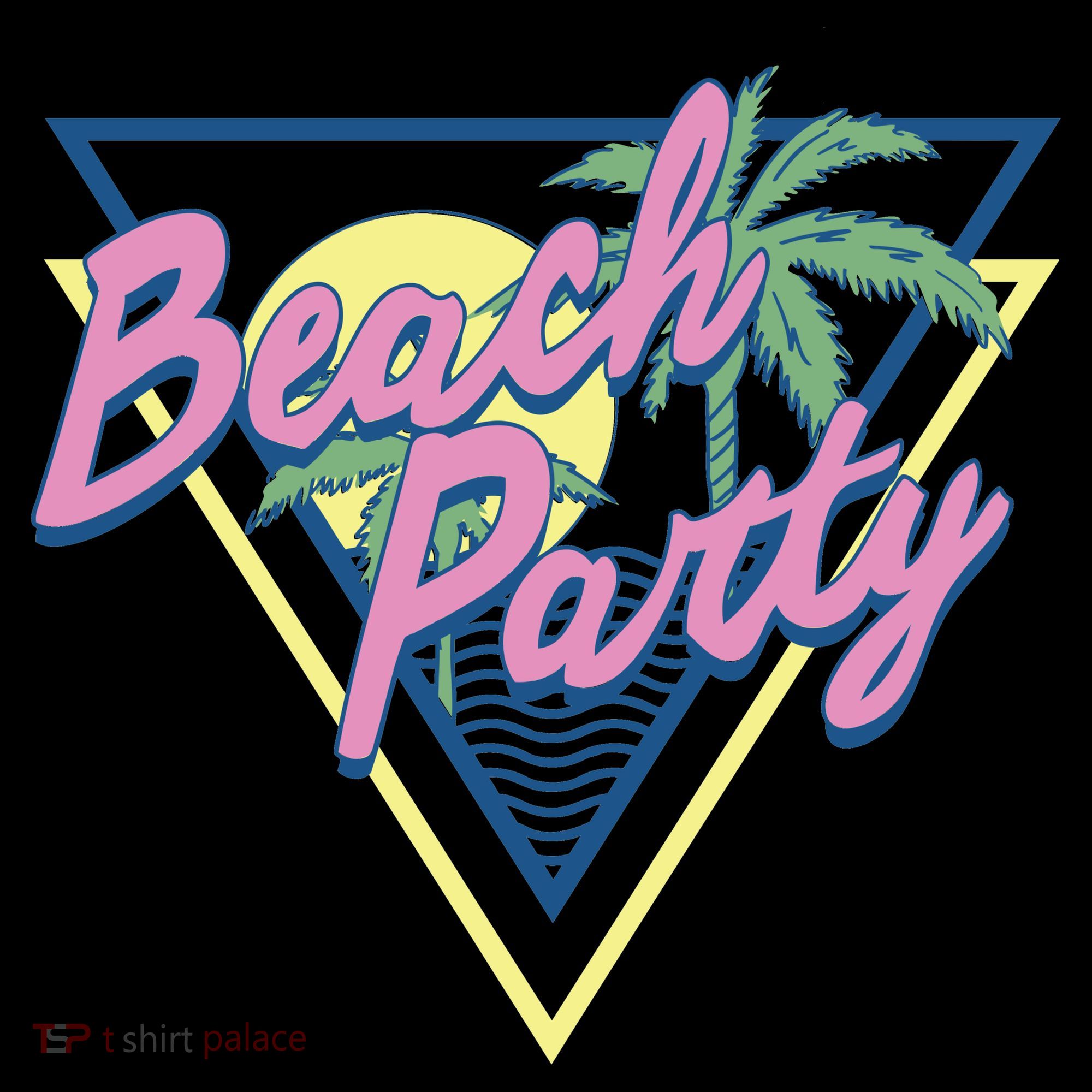 Beach Party Retro Wave Style Women's Long Sleeve Shirt