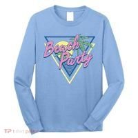 Beach Party Retro Wave Style Long Sleeve Shirt thumb 0