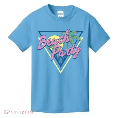 Beach Party Retro Wave Style Kids T-Shirt