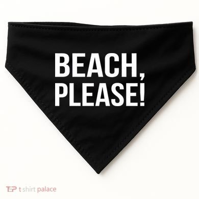 Beach Please! USA-Made Doggie Bandana