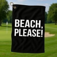 Beach Please! Golf Towel thumb 1