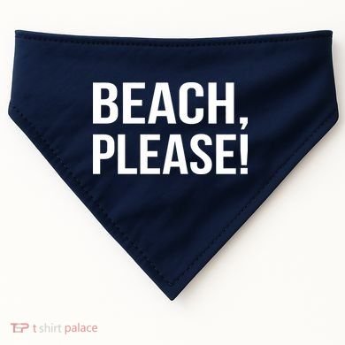 Beach Please USA-Made Doggie Bandana