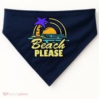 Beach Please USA-Made Doggie Bandana thumb 0