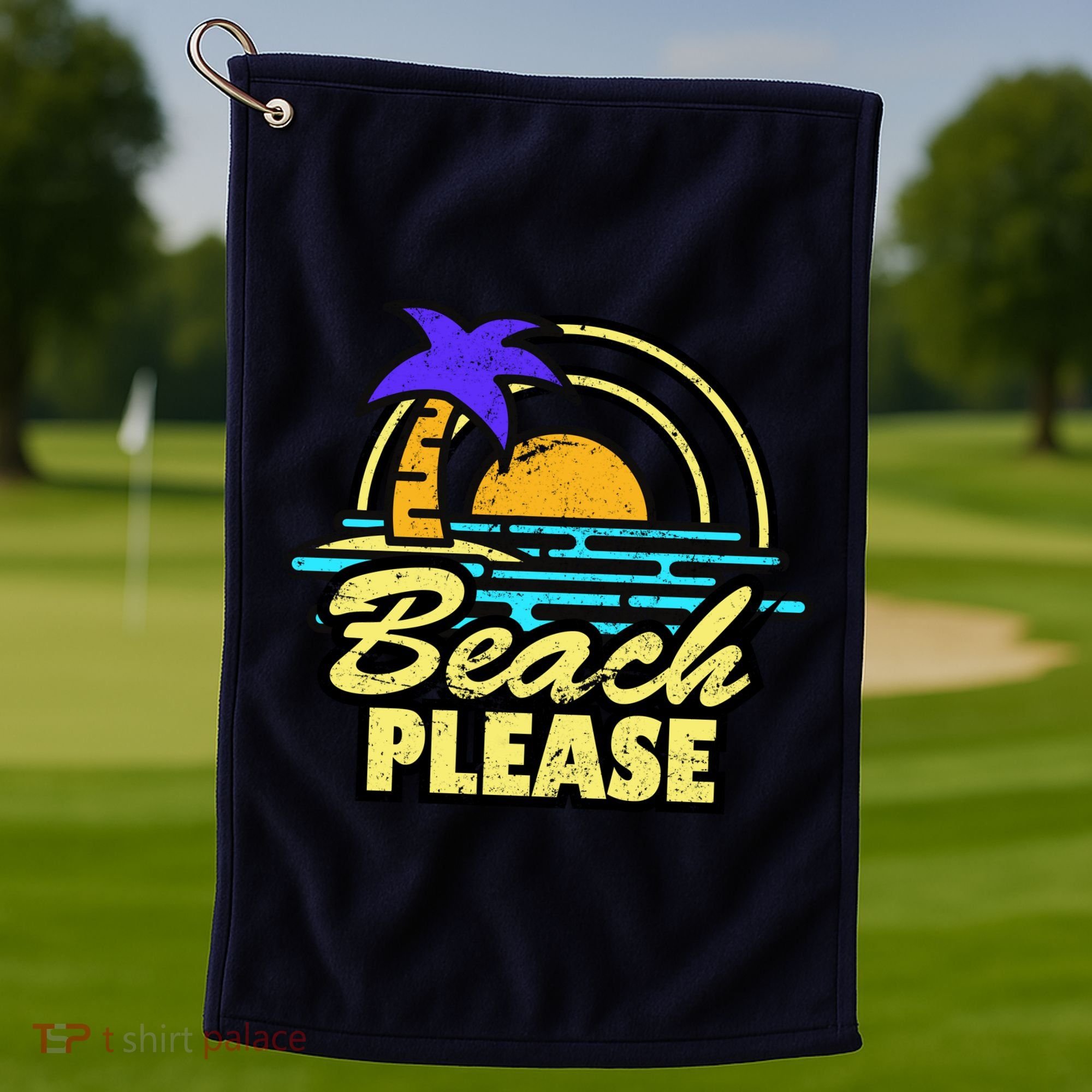 Beach Please Golf Towel
