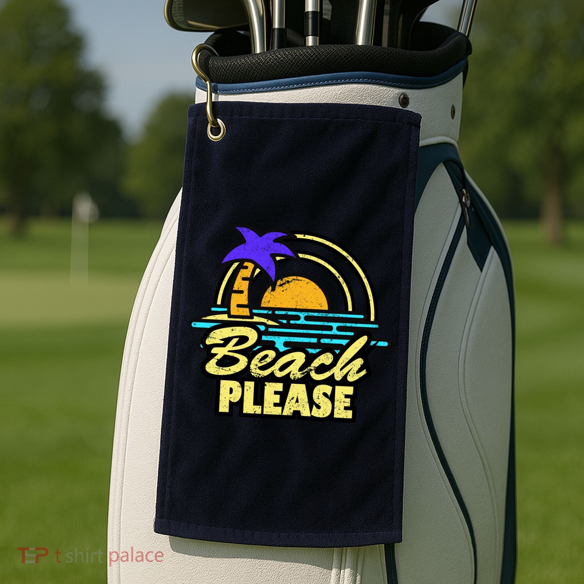 Beach Please Golf Towel