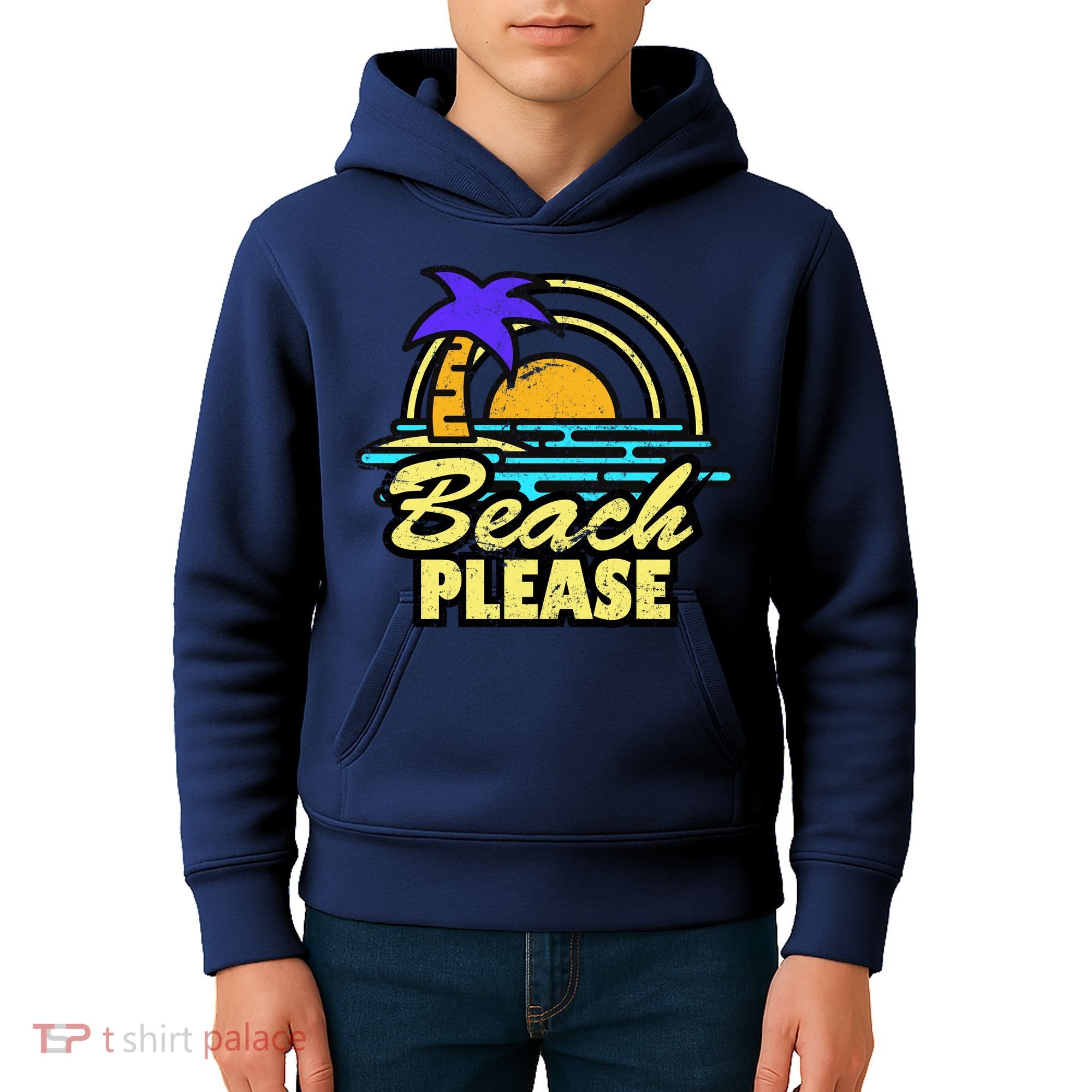 Beach Please Kids Hoodie