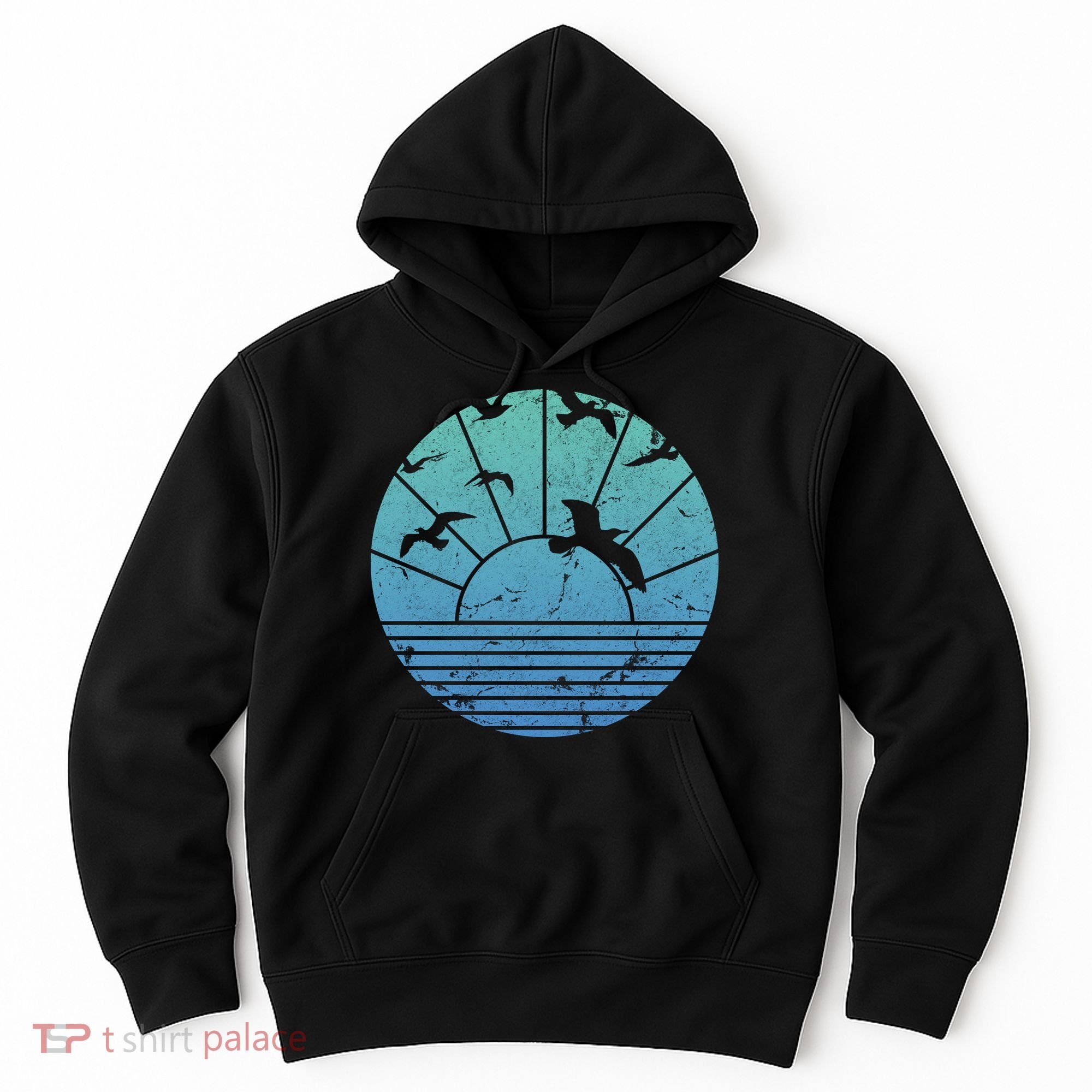 Beach Sunset Seagulls  Hoodie