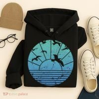 Beach Sunset Seagulls  Hoodie thumb 4