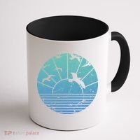 Beach Sunset Seagulls  Coffee Mug thumb 1