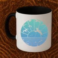 Beach Sunset Seagulls  Coffee Mug thumb 2