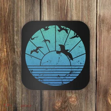 Beach Sunset Seagulls  Coaster