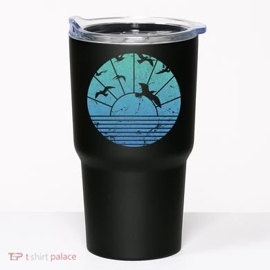 Beach Sunset Seagulls  Tumbler