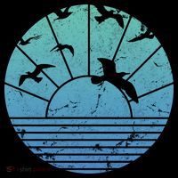 Beach Sunset Seagulls  Mousepad thumb 1