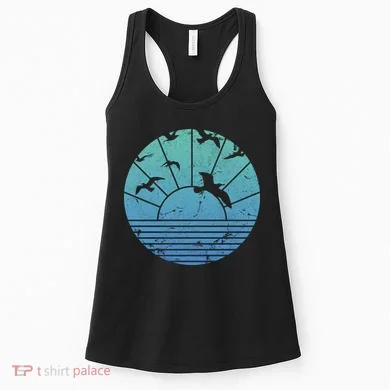 Beach Sunset Seagulls  Women's Tank Top
