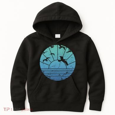 Beach Sunset Seagulls  Kids Hoodie