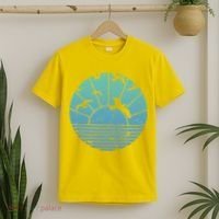 Beach Sunset Seagulls  T-Shirt thumb 2
