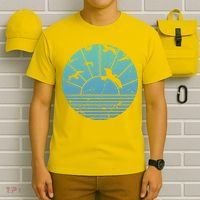 Beach Sunset Seagulls  T-Shirt thumb 6