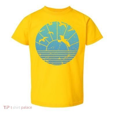 Beach Sunset Seagulls  Toddler T-Shirt