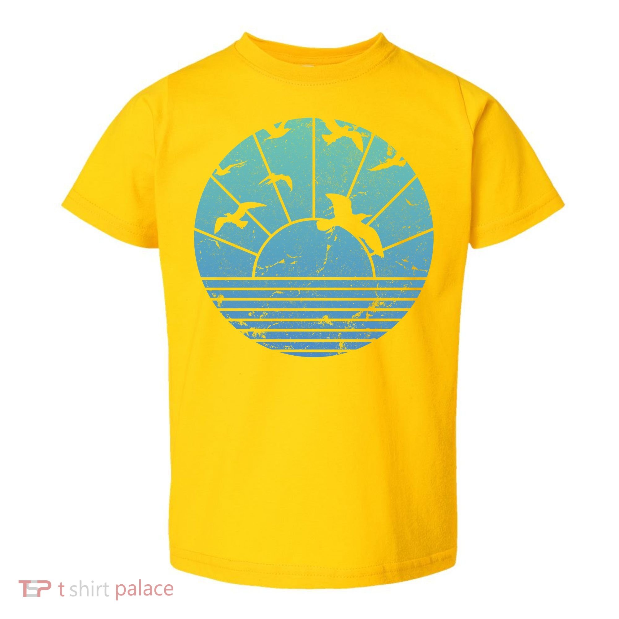 Beach Sunset Seagulls  Toddler T-Shirt