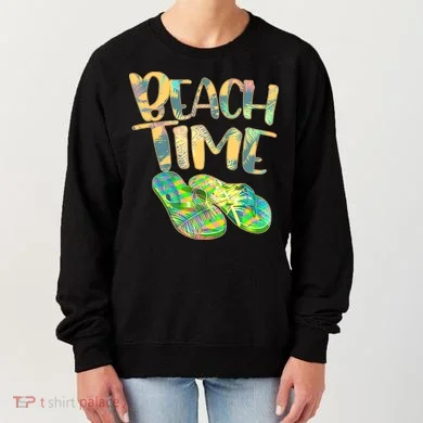 Beach Time Flip Flops Summer Fun Women's Sweatshirt