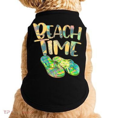 Beach Time Flip Flops Summer Fun Doggie Tank