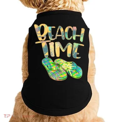 Beach Time Flip Flops Summer Fun Doggie Tank