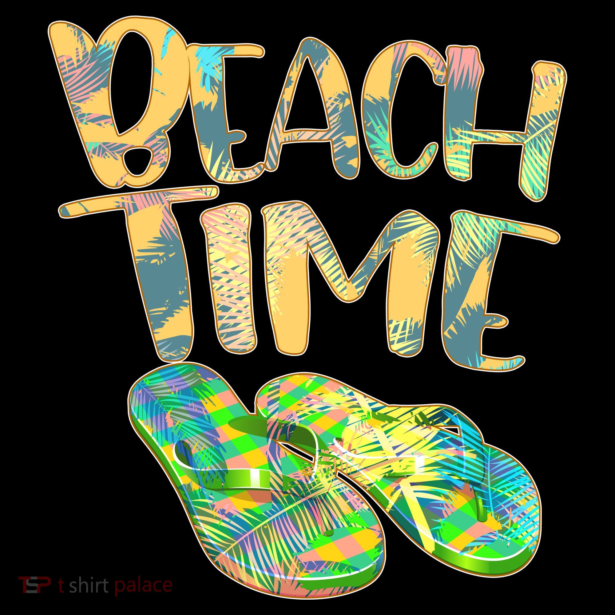Beach Time Flip Flops Summer Fun Doggie Tank