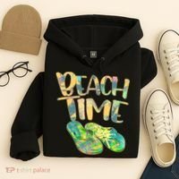 Beach Time Flip Flops Summer Fun Hoodie thumb 4
