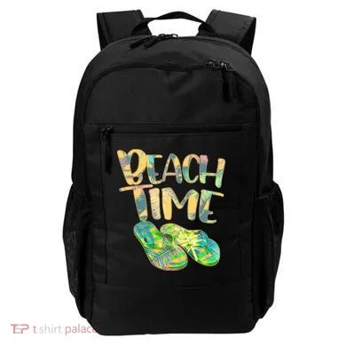Beach Time Flip Flops Summer Fun Backpack