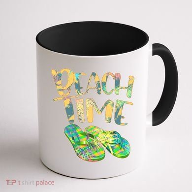 Beach Time Flip Flops Summer Fun Coffee Mug back