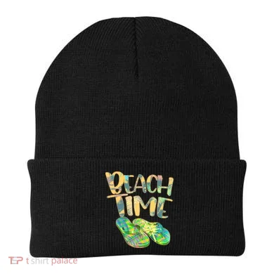 Beach Time Flip Flops Summer Fun Beanie