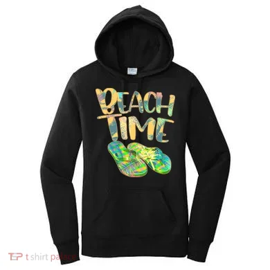 Beach Time Flip Flops Summer Fun Women's Hoodie