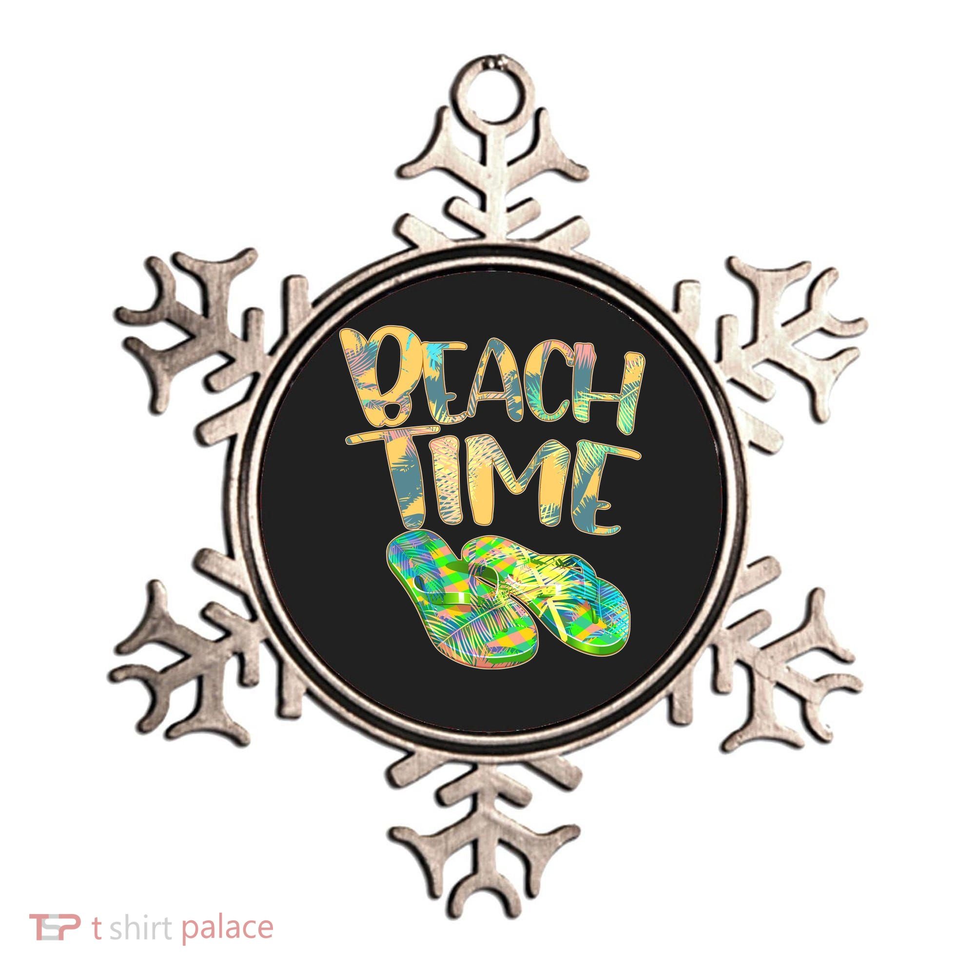 Beach Time Flip Flops Summer Fun Ornament