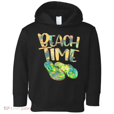 Beach Time Flip Flops Summer Fun Toddler Hoodie