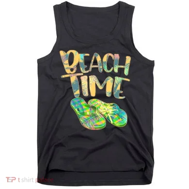 Beach Time Flip Flops Summer Fun Tank Top