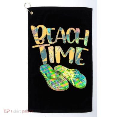 Beach Time Flip Flops Summer Fun Golf Towel