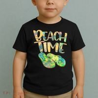 Beach Time Flip Flops Summer Fun Toddler T-Shirt thumb 2