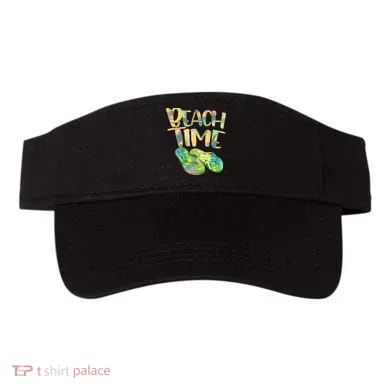 Beach Time Flip Flops Summer Fun Visor