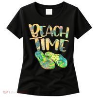 Beach Time Flip Flops Summer Fun Women's T-Shirt thumb 0