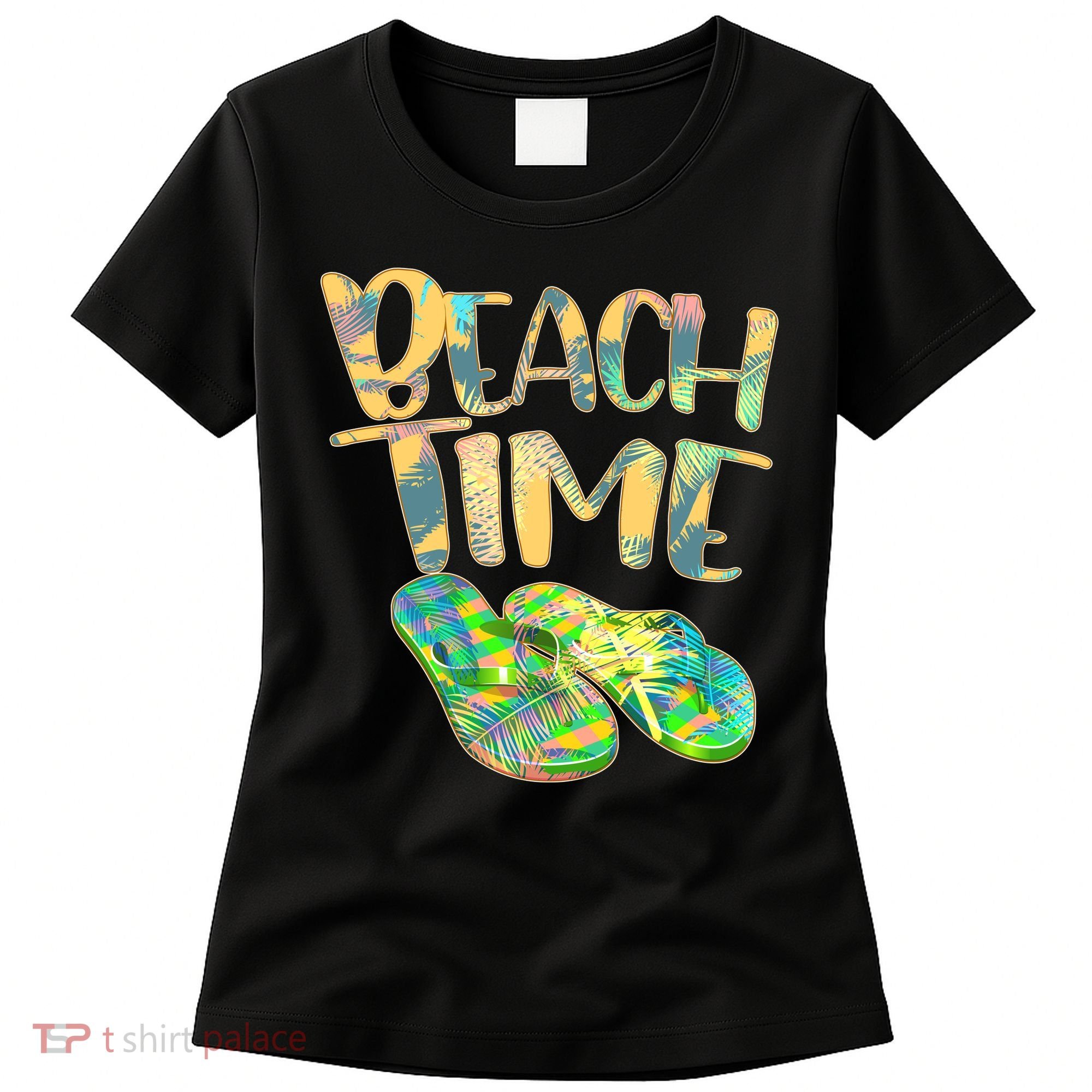 Beach Time Flip Flops Summer Fun Women's T-Shirt