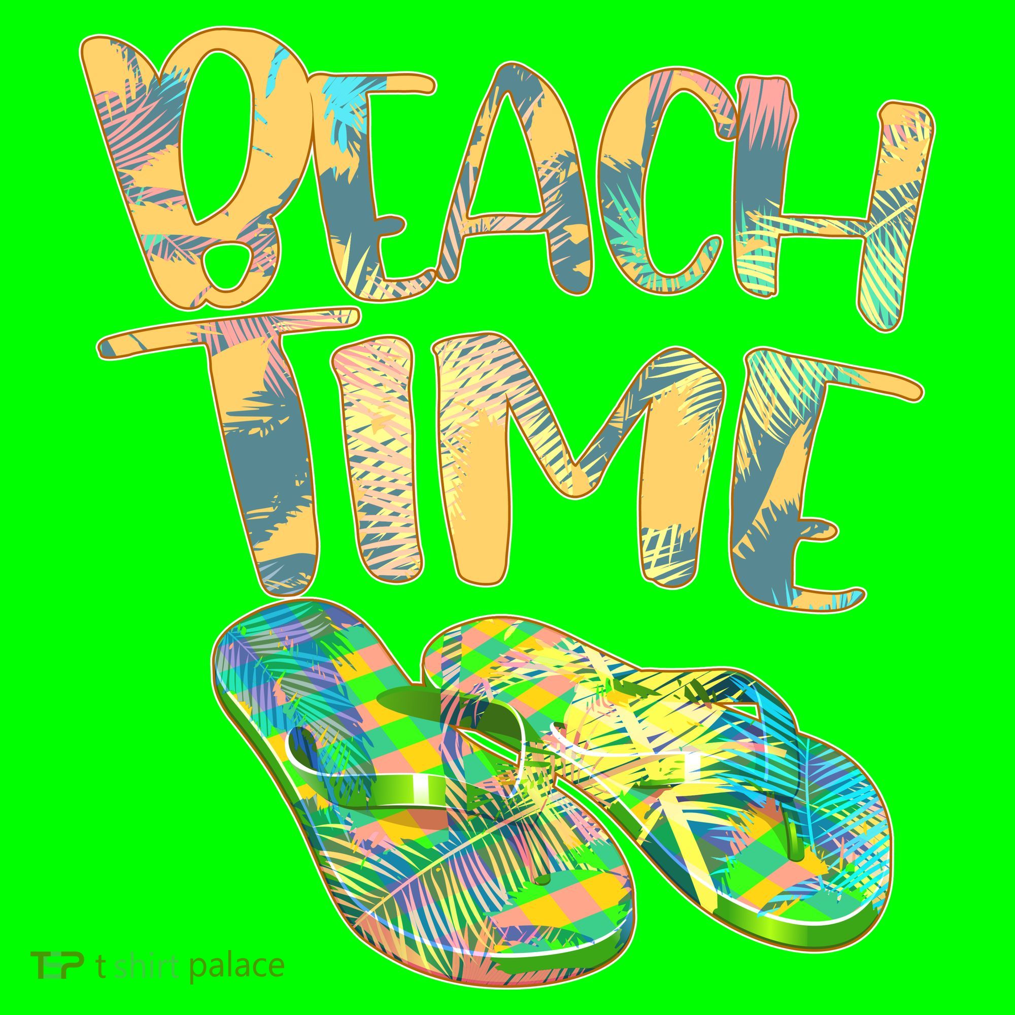 Beach Time Flip Flops Summer Fun Long Sleeve Shirt