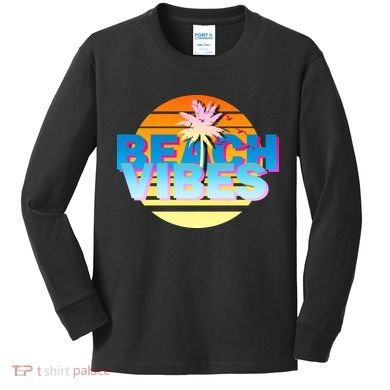 Beach Vibes Kids Long Sleeve Shirt