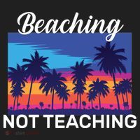 Beaching Not Teaching Beanie thumb 2