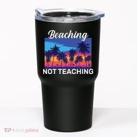 Beaching Not Teaching Tumbler thumb 0