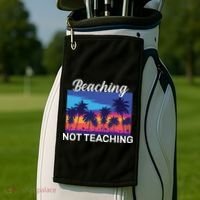 Beaching Not Teaching Golf Towel thumb 2
