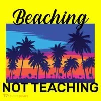 Beaching Not Teaching Button thumb 1