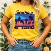 Beaching Not Teaching Women's T-Shirt thumb 2